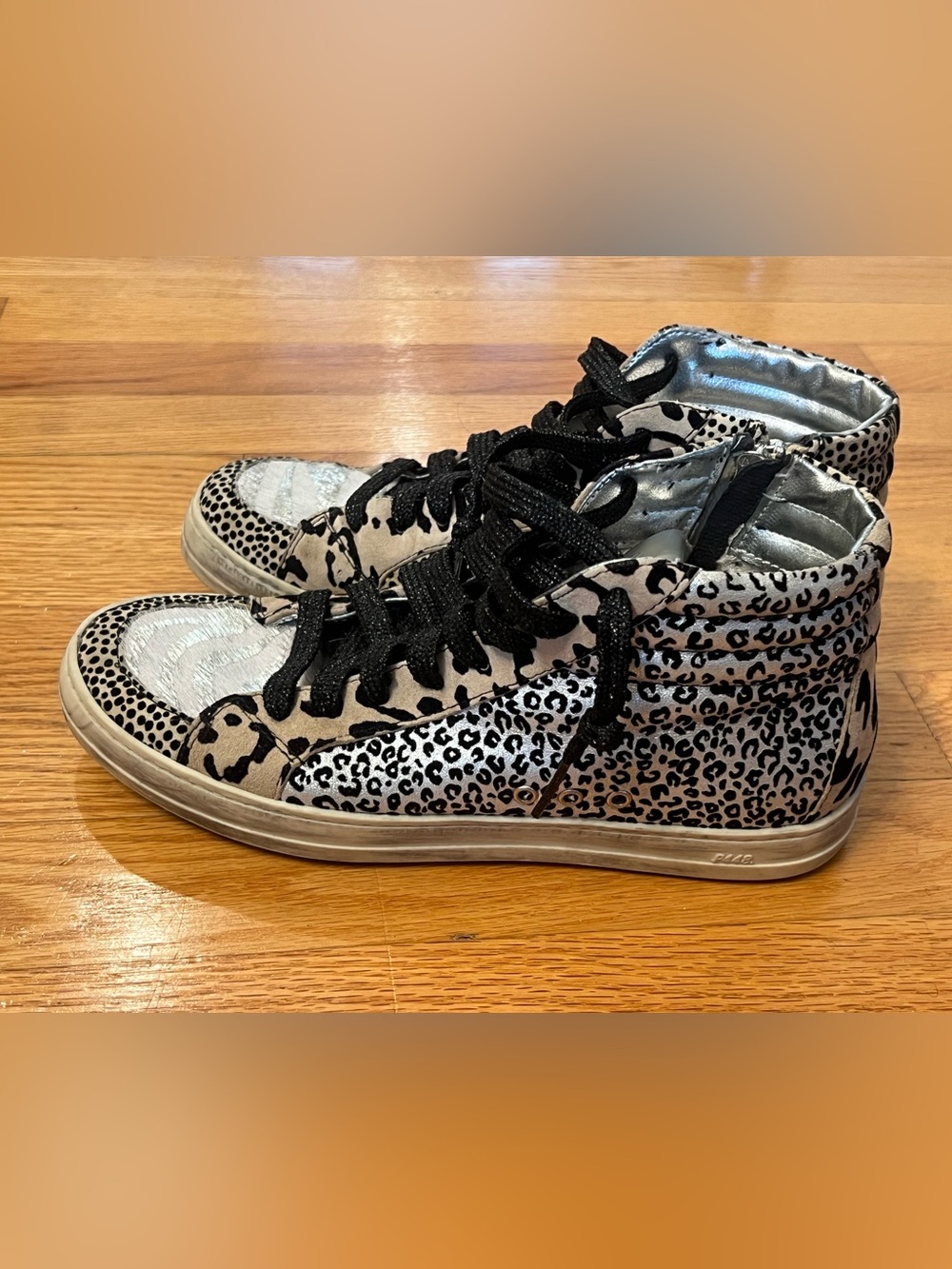 P448 Skate High-Top Sneaker Leopard Print Sneakers